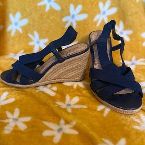 Merona Target Navy Blue short wedges